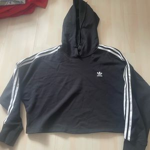 Adidas oversized ,cropped hoodie, size medium